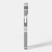Coques Case-Mate iPhone Rayures grises (Verso / Droite)