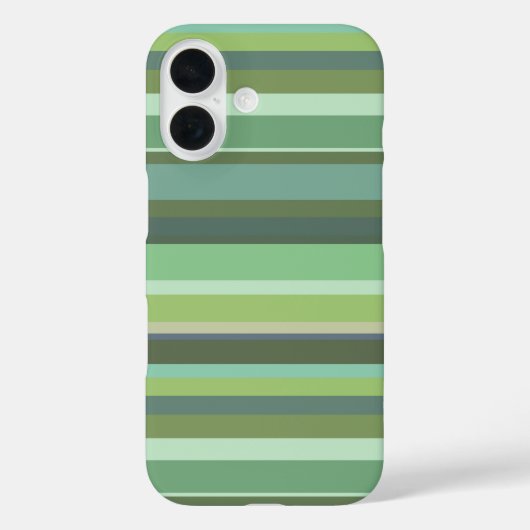 Coques Case-Mate iPhone Rayures horizontales vert olive (Verso)
