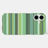 Coques Case-Mate iPhone Rayures horizontales vert olive (Verso (horizontal))