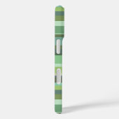 Coques Case-Mate iPhone Rayures horizontales vert olive (Verso / Droite)