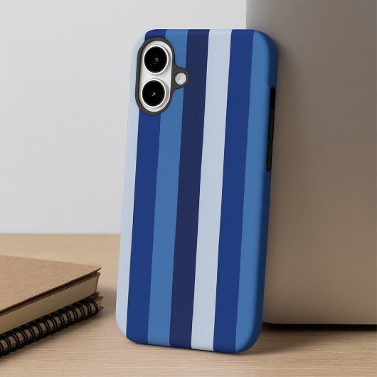 Coques Case-Mate iPhone Rayures intemporelles bleu marine