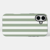 Coques Case-Mate iPhone Rayures intemporelles Sage Green (Verso (horizontal))