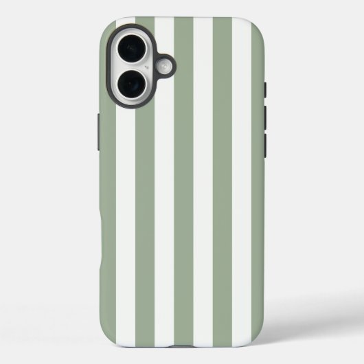Coques Case-Mate iPhone Rayures intemporelles Sage Green (Verso)