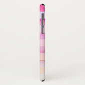 Coques Case-Mate iPhone Rayures jaunes Abstraites monogrammes dans l'aquar (Dos/Gauche)