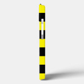 Coques Case-Mate iPhone Rayures jaunes et noires (Verso / Gauche)