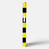 Coques Case-Mate iPhone Rayures jaunes et noires (Verso / Droite)