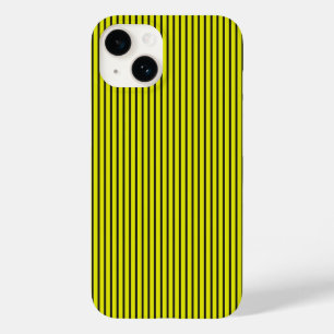 Coque Pour iPhone 14 Rayures Jaunes Motif Minimaliste Moderne