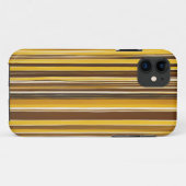 Coques Case-Mate iPhone Rayures jaunes, ocre, marron (Dos (Horizontal))