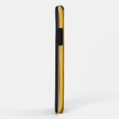 Coques Case-Mate iPhone Rayures jaunes, ocre, marron (Dos/Droite)