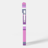 Coques Case-Mate iPhone Rayures lilas (Verso / Gauche)