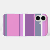 Coques Case-Mate iPhone Rayures lilas (Verso (horizontal))