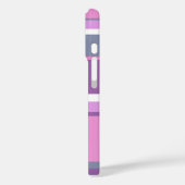 Coques Case-Mate iPhone Rayures lilas (Verso / Gauche)