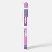 Coques Case-Mate iPhone Rayures lilas (Verso / Droite)