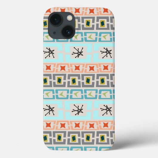 Coques Case-Mate iPhone Rayures milieu du siècle (Verso)
