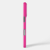 Coques Case-Mate iPhone Rayures Monogramme Rose Chaud et Rose (Verso / Droite)