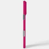 Coques Case-Mate iPhone Rayures monogrammées Berry et blanc (Verso / Droite)