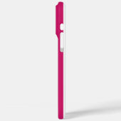 Coques Case-Mate iPhone Rayures monogrammées Berry et blanc (Verso / Gauche)