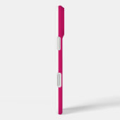 Coques Case-Mate iPhone Rayures monogrammées Berry et blanc (Verso / Droite)