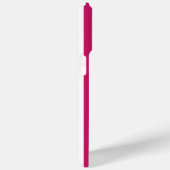 Coques Case-Mate iPhone Rayures monogrammées Berry et blanc (Verso / Droite)