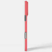 Coques Case-Mate iPhone Rayures Monogrammées Corail et Blanc (Verso / Droite)