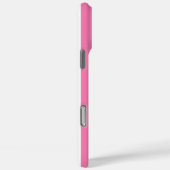 Coques Case-Mate iPhone Rayures monogrammes roses et blanches (Verso / Droite)