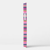 Coques Case-Mate iPhone Rayures multicolores rétro (Verso / Droite)