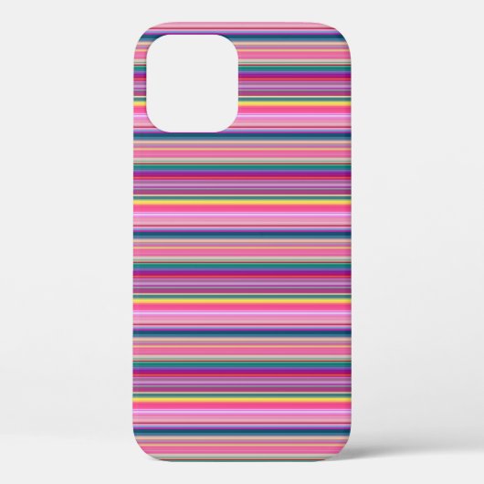 Coques Case-Mate iPhone Rayures multicolores rétro (Verso)
