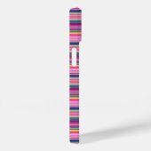 Coques Case-Mate iPhone Rayures multicolores rétro (Verso / Droite)