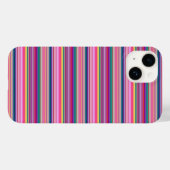 Coques Case-Mate iPhone Rayures multicolores rétro (Verso (horizontal))