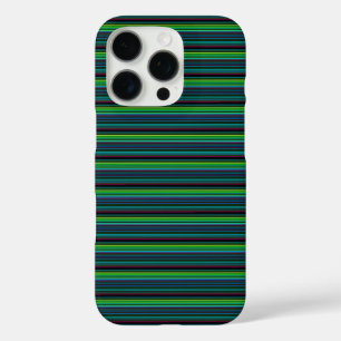 Coques iPhone 16 Pro Rayures néon colorées mignonnes