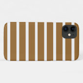 Coques Case-Mate iPhone Rayures neutres de Sucre Brun (Dos (Horizontal))