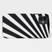 Coques Case-Mate iPhone rayures noir et blanc (Dos (Horizontal))