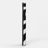 Coques Case-Mate iPhone rayures noir et blanc (Dos/Droite)