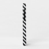Coques Case-Mate iPhone Rayures noires et blanches (Dos/Gauche)