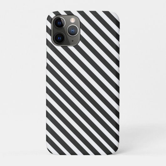 Coques Case-Mate iPhone Rayures noires et blanches (Dos)