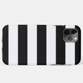 Coques Case-Mate iPhone Rayures noires et blanches horizontales (Dos (Horizontal))