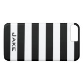 Coques Case-Mate iPhone Rayures noires et blanches simples et audacieuses (Dos (Horizontal))