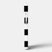 Coques Case-Mate iPhone Rayures noires et blanches simples et audacieuses (Verso / Gauche)