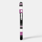 Coques Case-Mate iPhone Rayures noires, grises et blanches (Verso / Gauche)