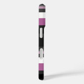 Coques Case-Mate iPhone Rayures noires, grises et blanches (Verso / Droite)