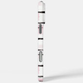 Coques Case-Mate iPhone Rayures noires roses   (Verso / Droite)
