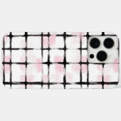 Coques Case-Mate iPhone Rayures noires roses   (Verso (horizontal))