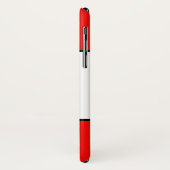 Coques Case-Mate iPhone Rayures Noires Rouges Blanches (Dos/Gauche)