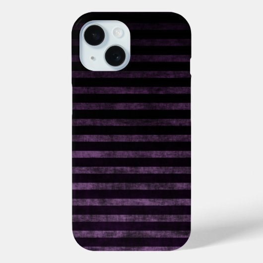 Coques Case-Mate iPhone Rayures ombrées grunge noir et violet (Verso)