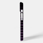 Coques Case-Mate iPhone Rayures ombrées grunge noir et violet (Verso / Gauche)