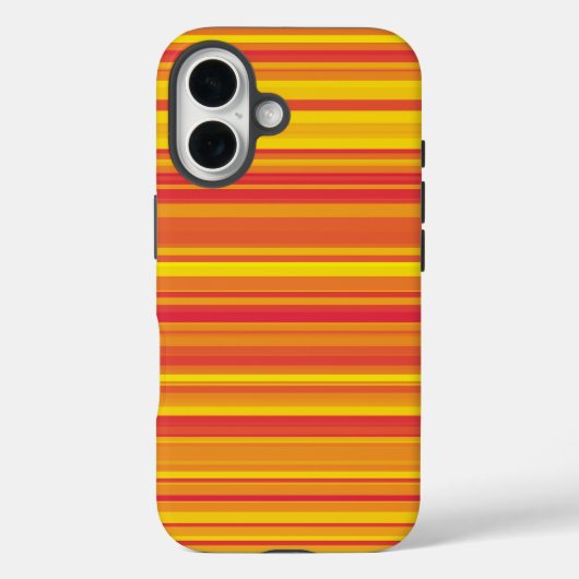 Coques Case-Mate iPhone Rayures Orange Rouge Jaune (Verso)