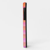 Coques Case-Mate iPhone Rayures oranges et roses ondulées (Dos/Gauche)