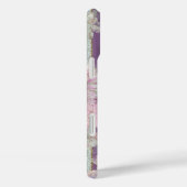 Coques Case-Mate iPhone Rayures pastel verticales avec textures de dentell (Verso / Droite)