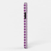 Coques Case-Mate iPhone Rayures Plissées – Dégradé Violet Clair à Foncé (Dos/Droite)