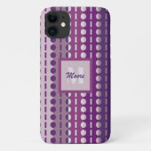 Coques Case-Mate iPhone Rayures Plissées – Dégradé Violet Clair à Foncé (Dos)